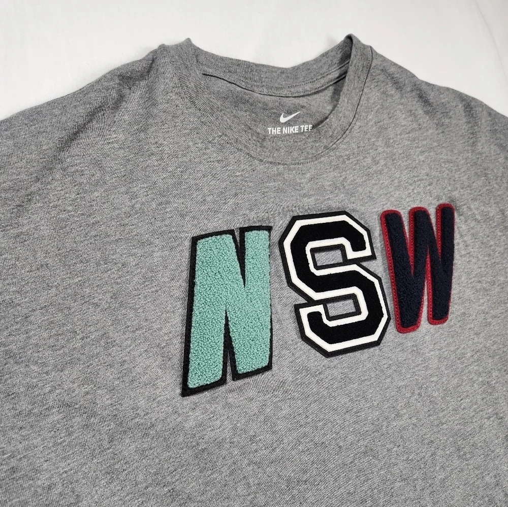 Nike NSW Heavy Gray Short Sleeve Tee - Picture 2 of 6